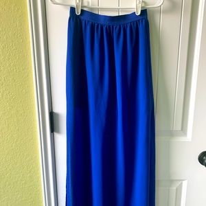 H&M sheer skirt. Cobalt blue